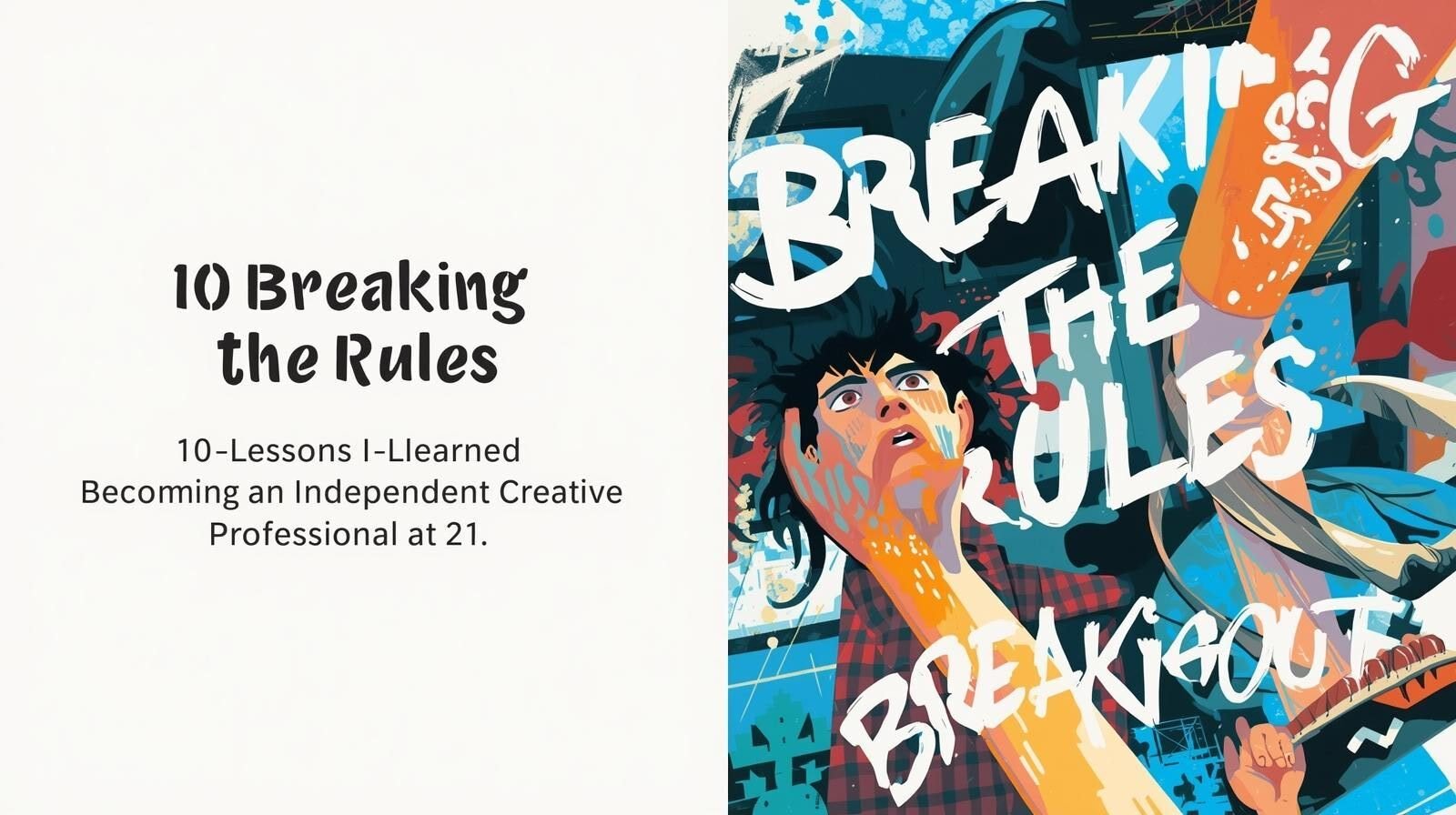 Breaking the Rules 10 Lessons I Learned Becoming an Independent Creative Professional at 21