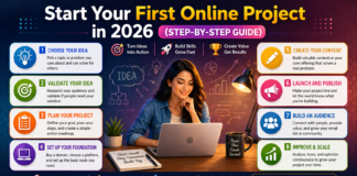 Start Your First Online Project in 2026 ( Step-by-Step Guide ) Start Your First Online Project in 2026 ( Step-by-Step Guide )