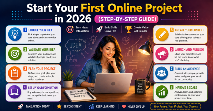 Start Your First Online Project in 2026 ( Step-by-Step Guide )
